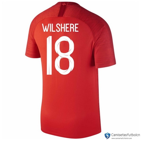 Camiseta Seleccion Inglaterra Segunda equipo Wilshere 2018 Rojo
